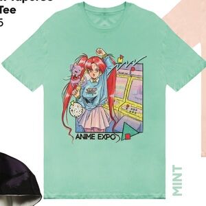Anime Expo 2022 Vapor95 Mint Green T-Shirt, Size XL